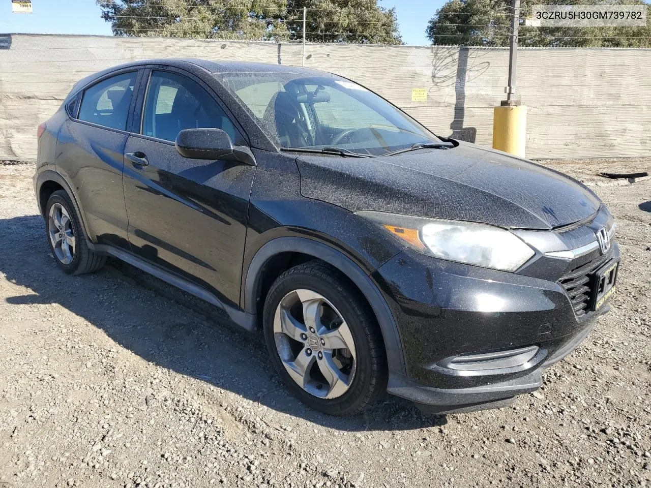 2016 Honda Hr-V Lx VIN: 3CZRU5H30GM739782 Lot: 78546684