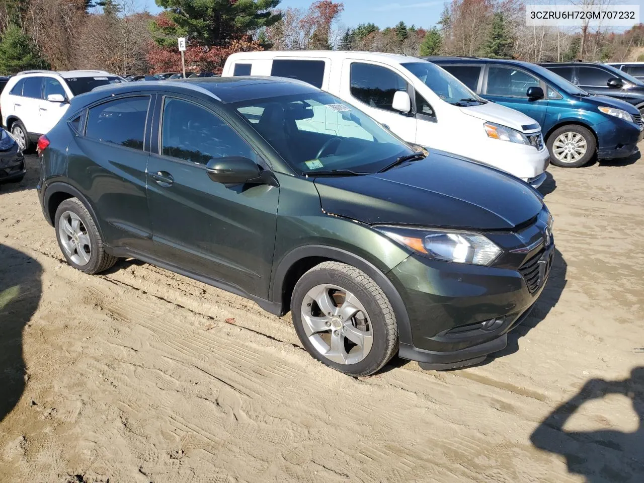 2016 Honda Hr-V Exl VIN: 3CZRU6H72GM707232 Lot: 78601874