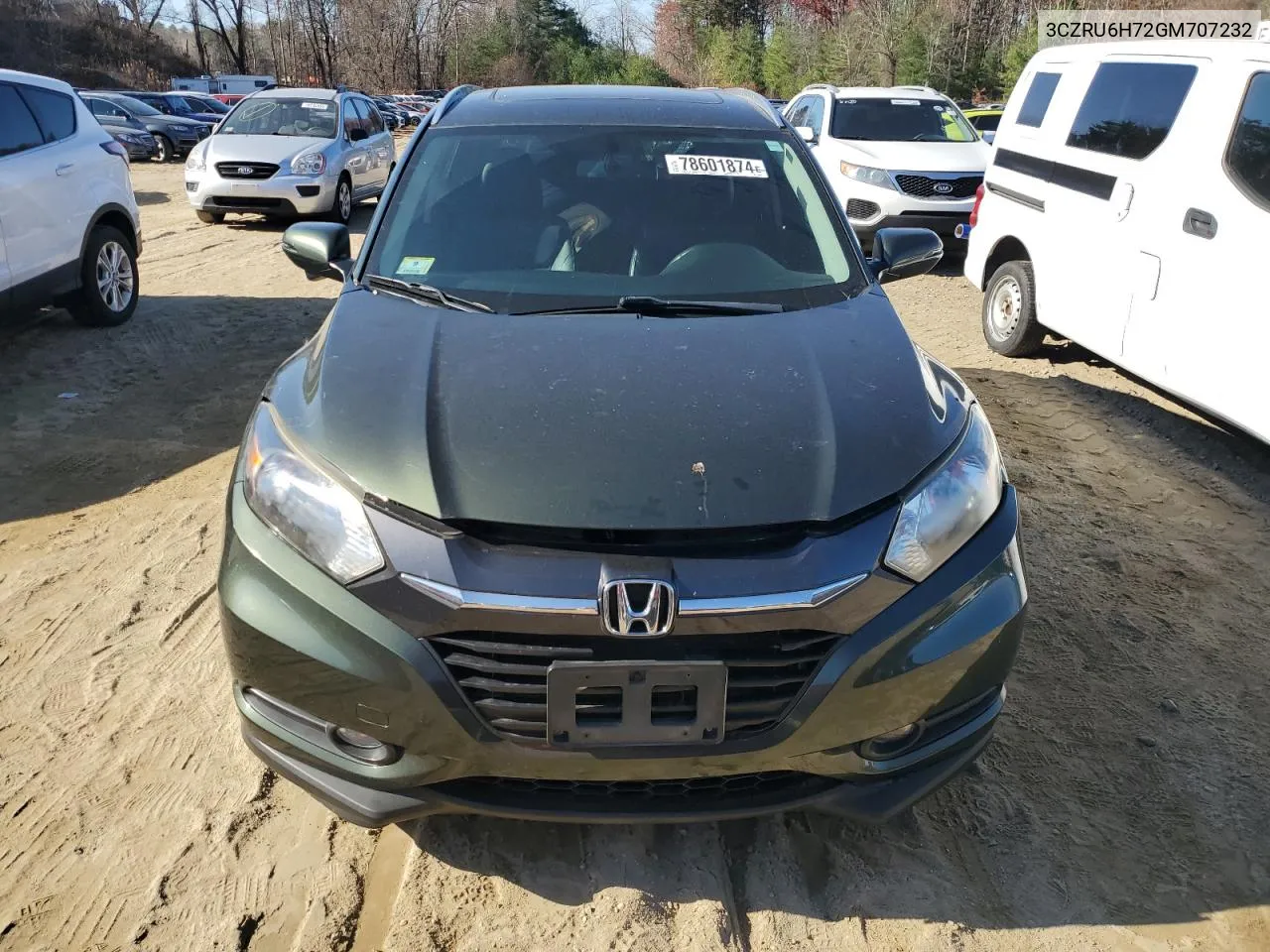 2016 Honda Hr-V Exl VIN: 3CZRU6H72GM707232 Lot: 78601874