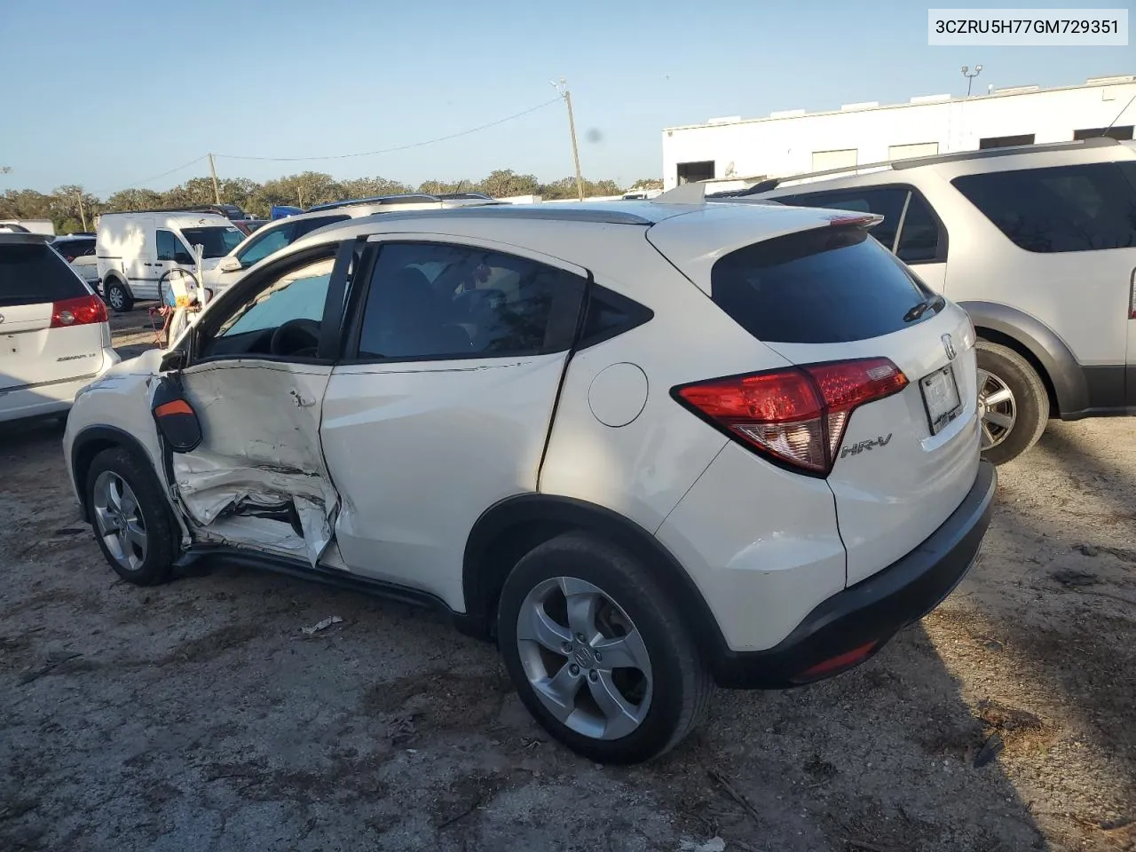 2016 Honda Hr-V Exl VIN: 3CZRU5H77GM729351 Lot: 78756914