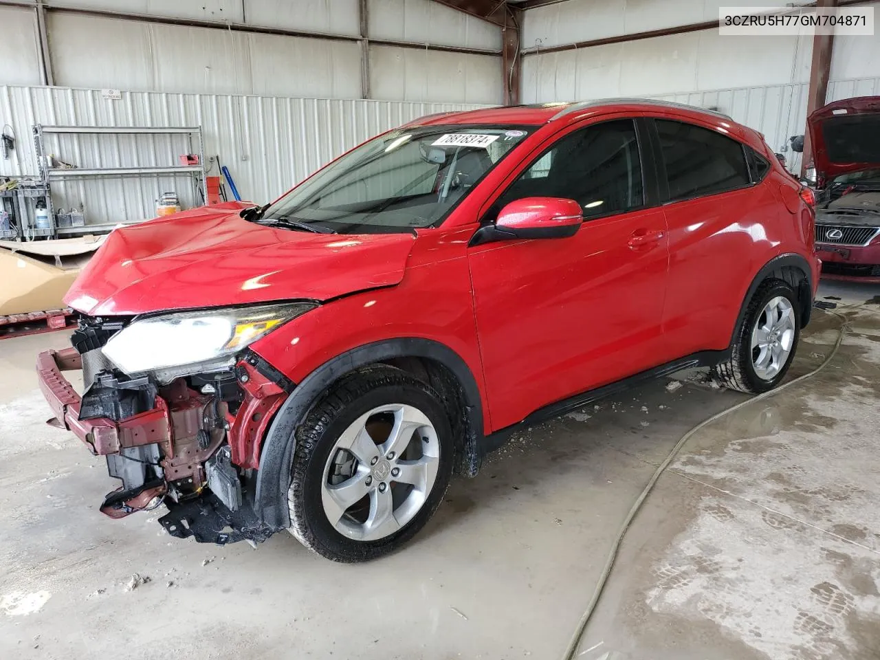 2016 Honda Hr-V Exl VIN: 3CZRU5H77GM704871 Lot: 78818374