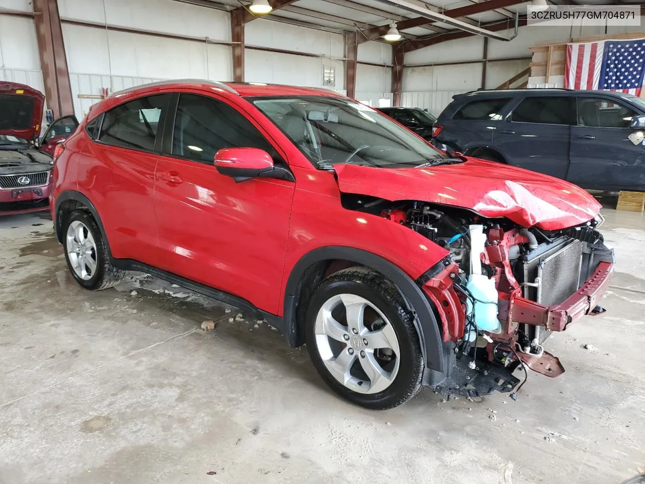 2016 Honda Hr-V Exl VIN: 3CZRU5H77GM704871 Lot: 78818374