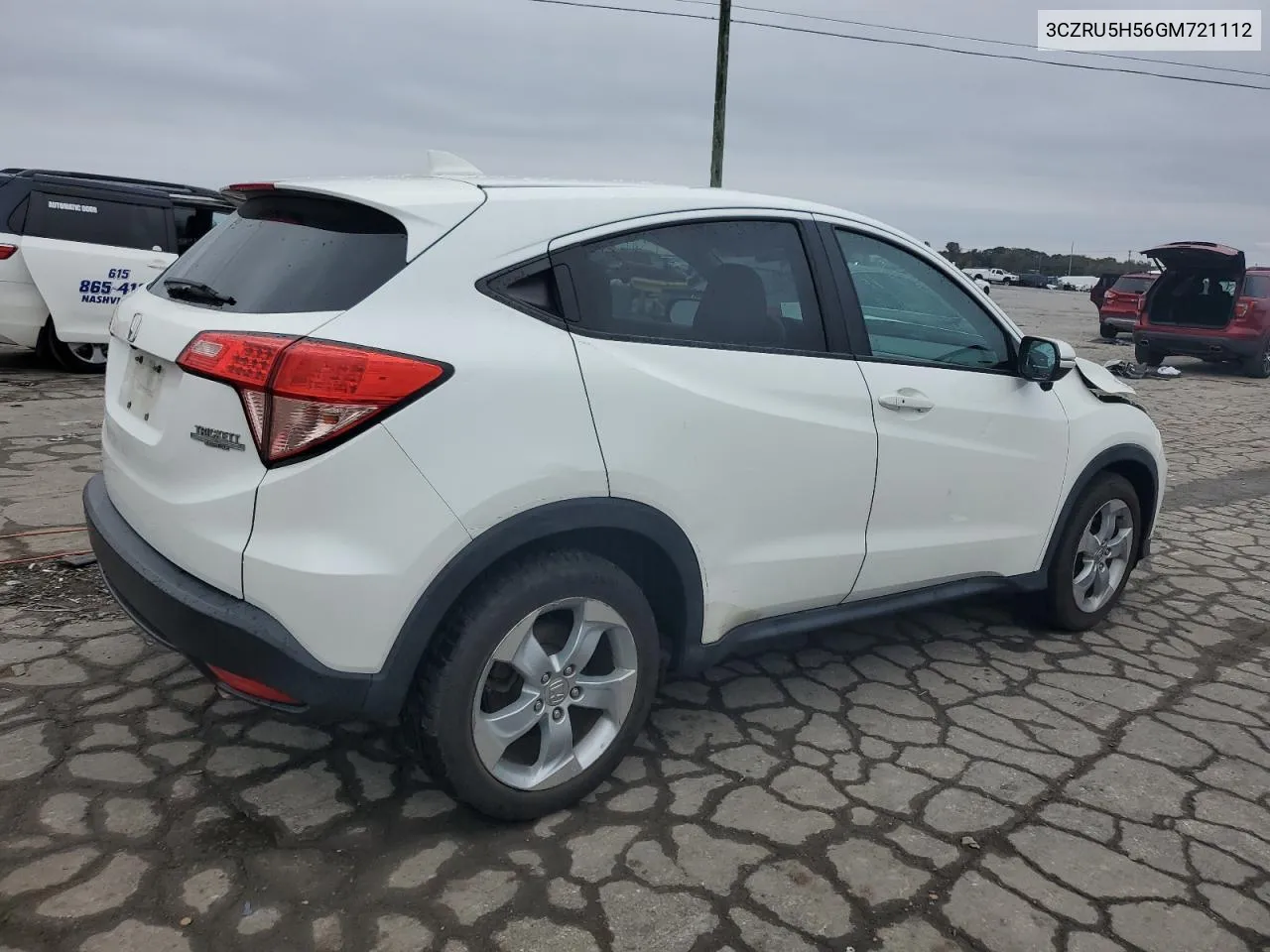 2016 Honda Hr-V Ex VIN: 3CZRU5H56GM721112 Lot: 79089244