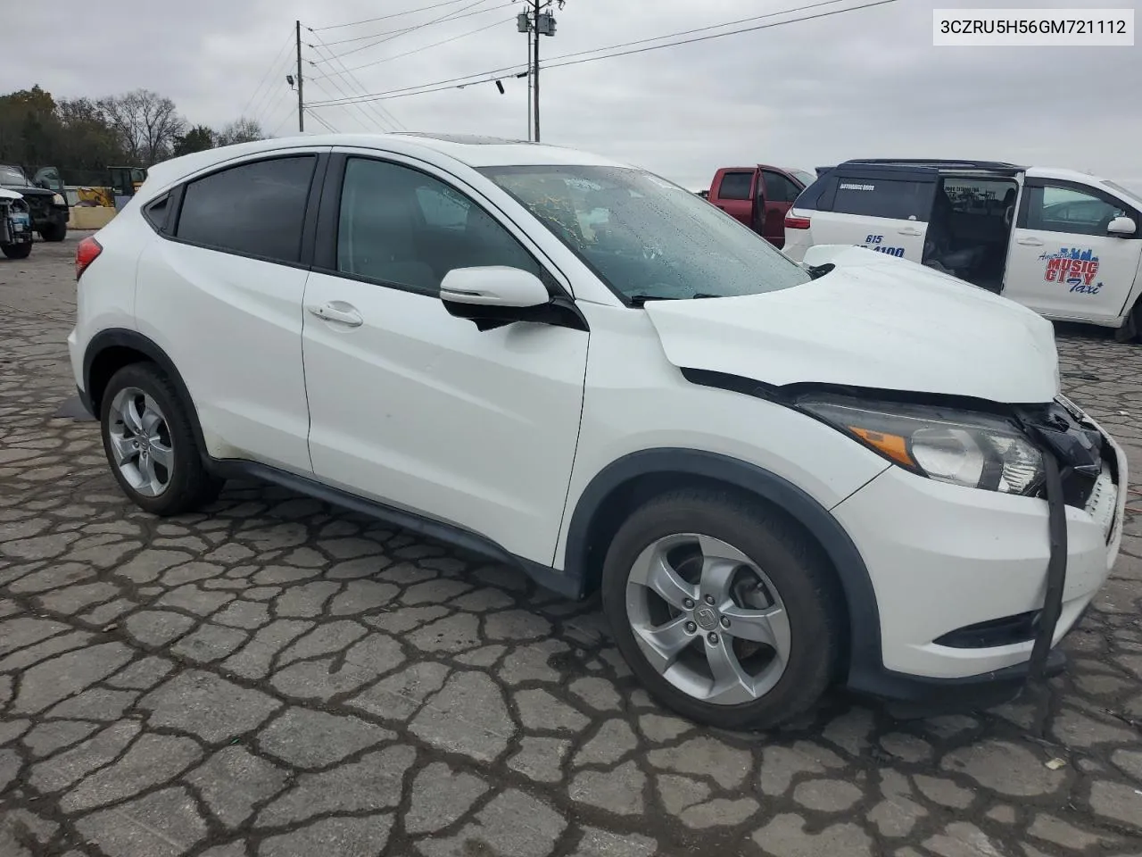 2016 Honda Hr-V Ex VIN: 3CZRU5H56GM721112 Lot: 79089244