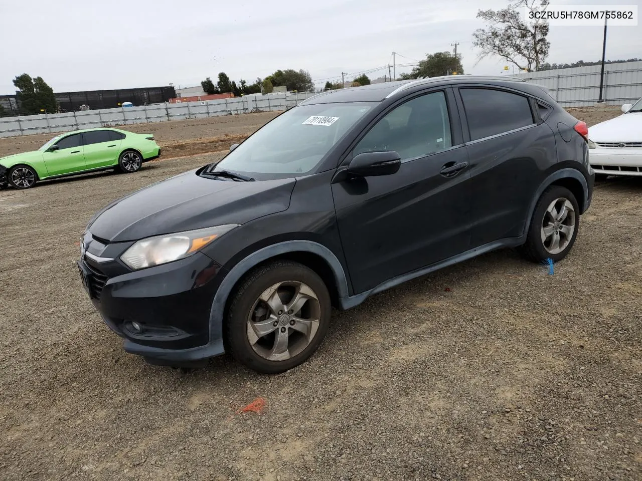 2016 Honda Hr-V Exl VIN: 3CZRU5H78GM755862 Lot: 79110984