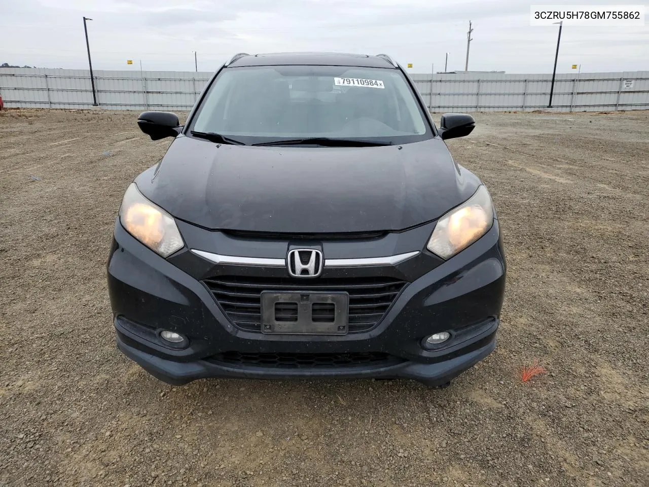 2016 Honda Hr-V Exl VIN: 3CZRU5H78GM755862 Lot: 79110984