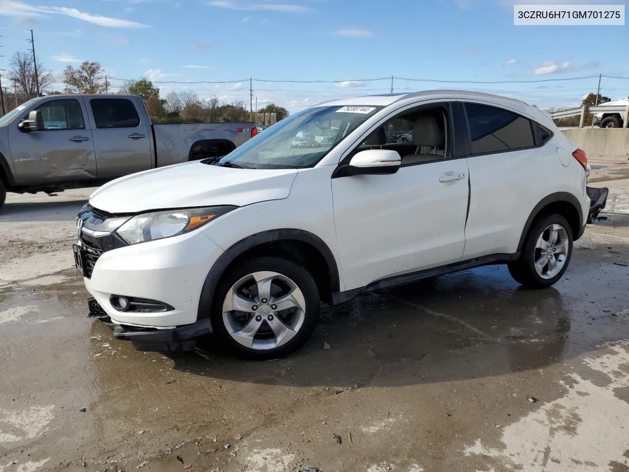 2016 Honda Hr-V Exl VIN: 3CZRU6H71GM701275 Lot: 79200744