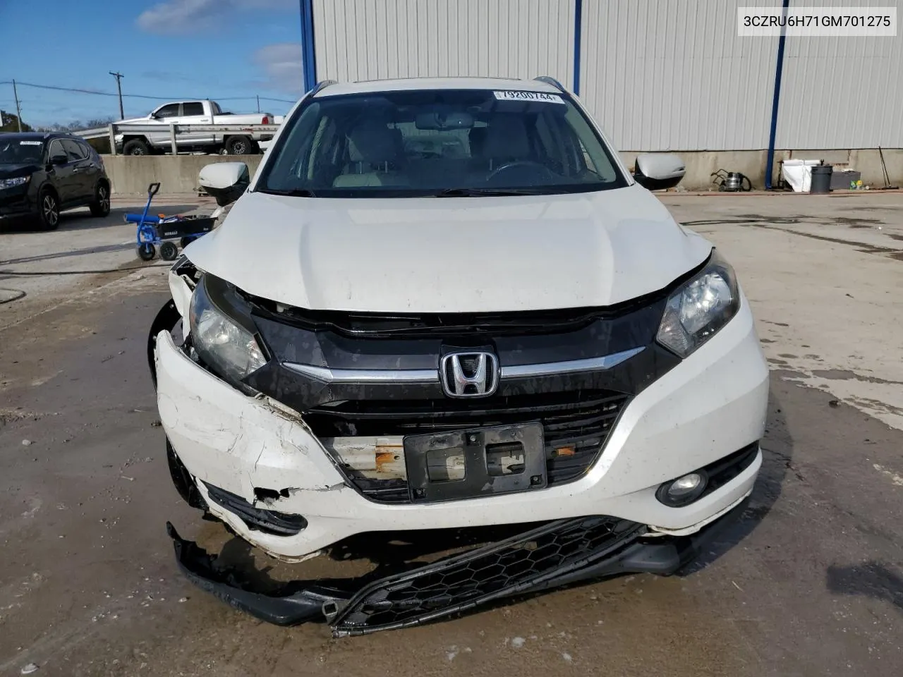 2016 Honda Hr-V Exl VIN: 3CZRU6H71GM701275 Lot: 79200744