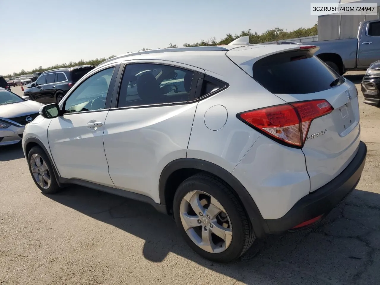 2016 Honda Hr-V Exl VIN: 3CZRU5H74GM724947 Lot: 79548174