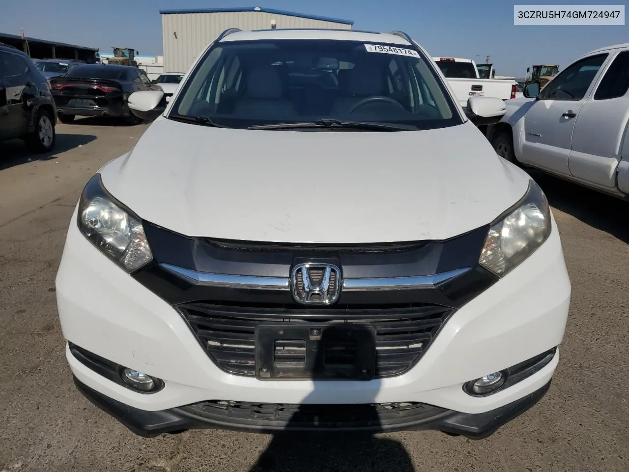 2016 Honda Hr-V Exl VIN: 3CZRU5H74GM724947 Lot: 79548174