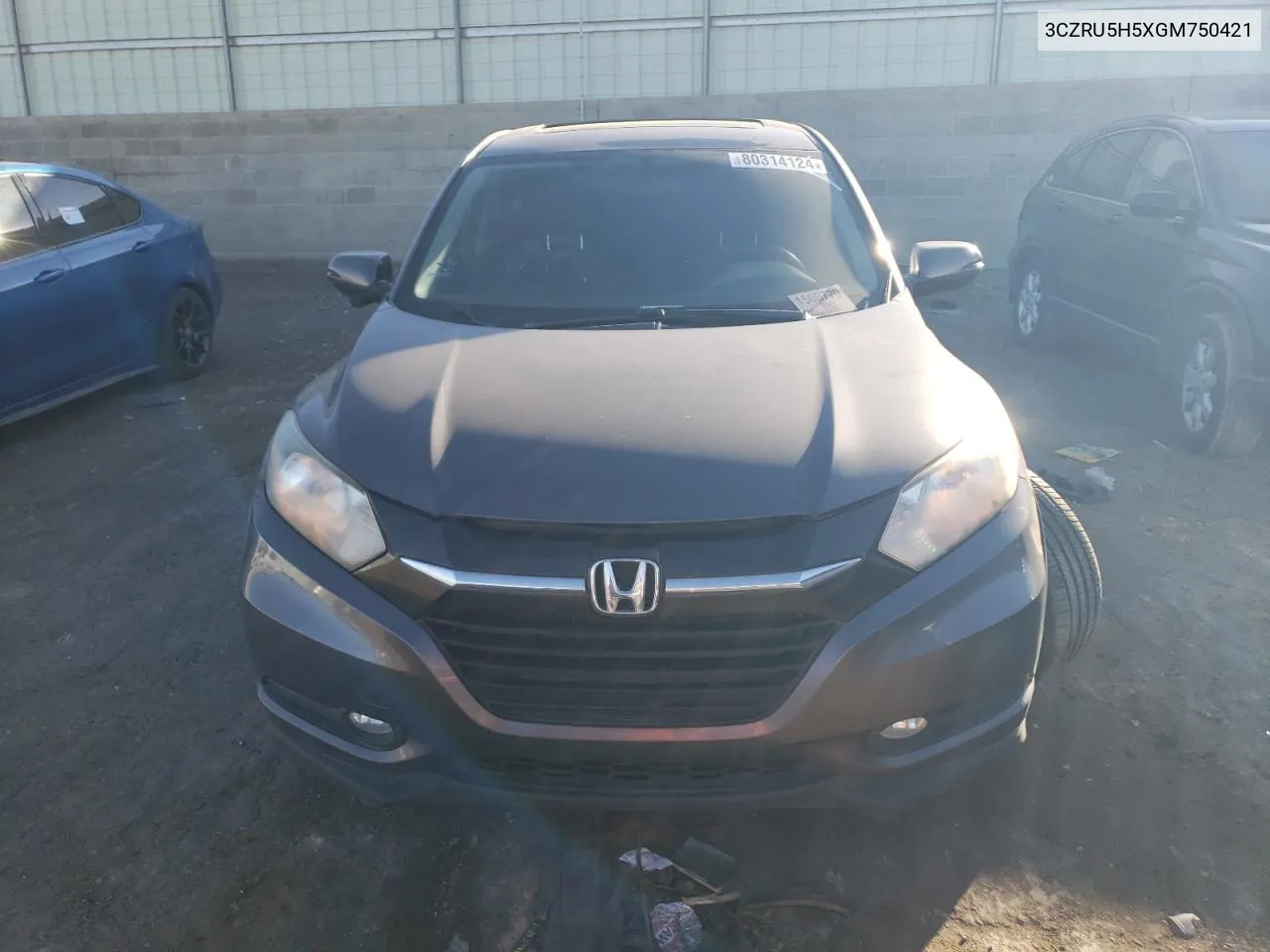 2016 Honda Hr-V Ex VIN: 3CZRU5H5XGM750421 Lot: 80314124