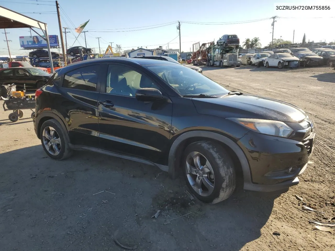 2016 Honda Hr-V Exl VIN: 3CZRU5H72GM755856 Lot: 80367424