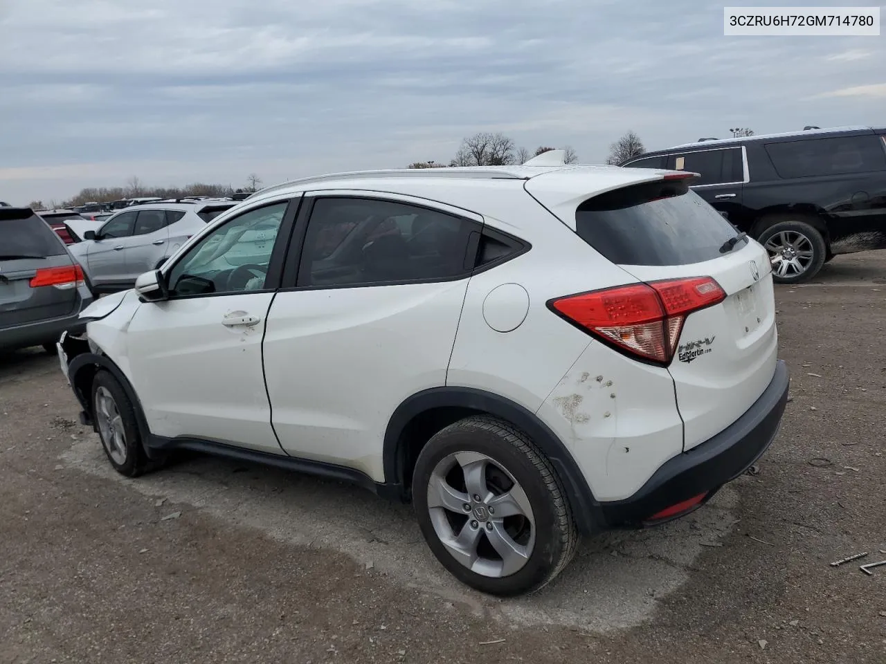 2016 Honda Hr-V Exl VIN: 3CZRU6H72GM714780 Lot: 81002654