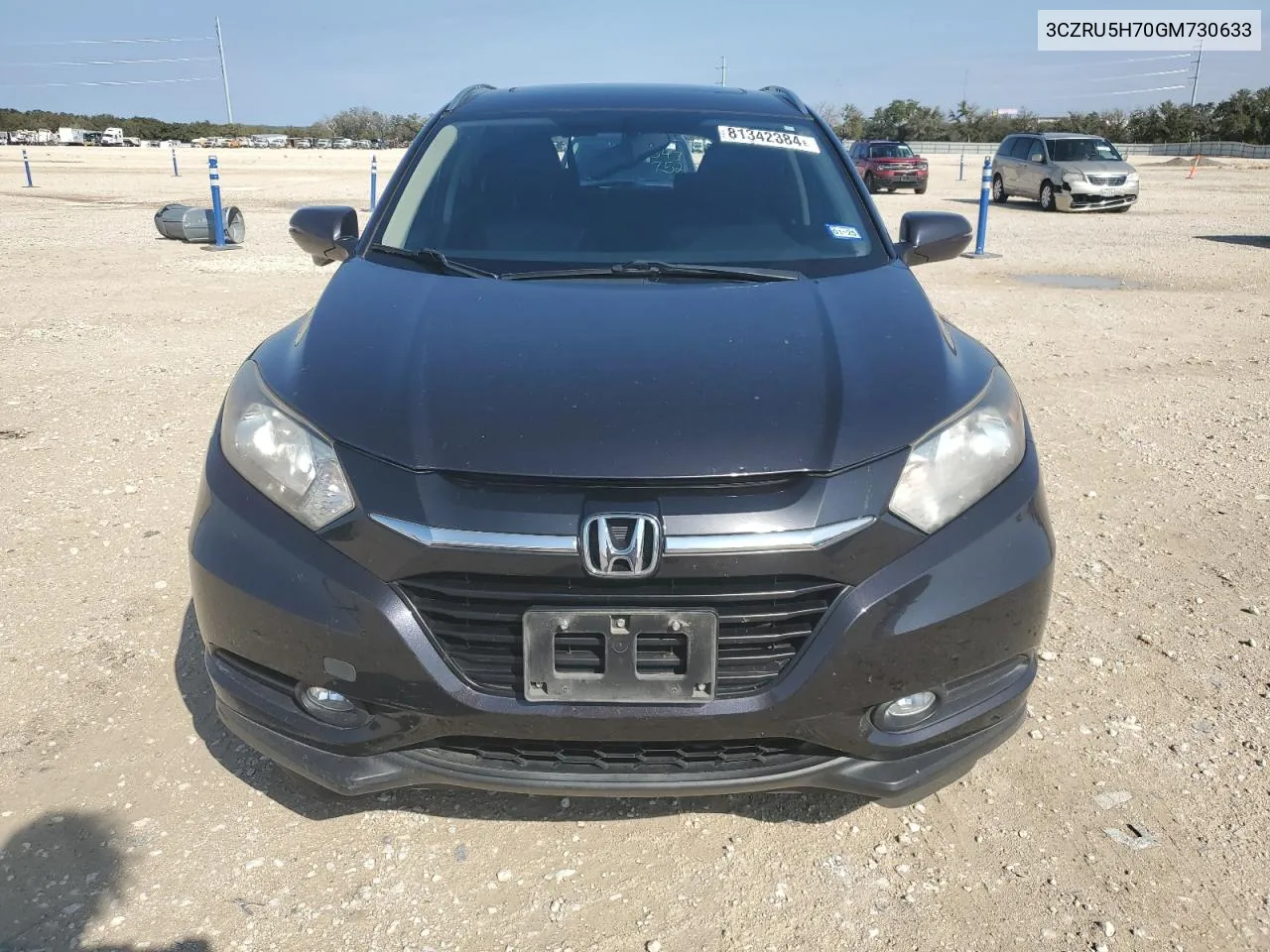 2016 Honda Hr-V Exl VIN: 3CZRU5H70GM730633 Lot: 81342384