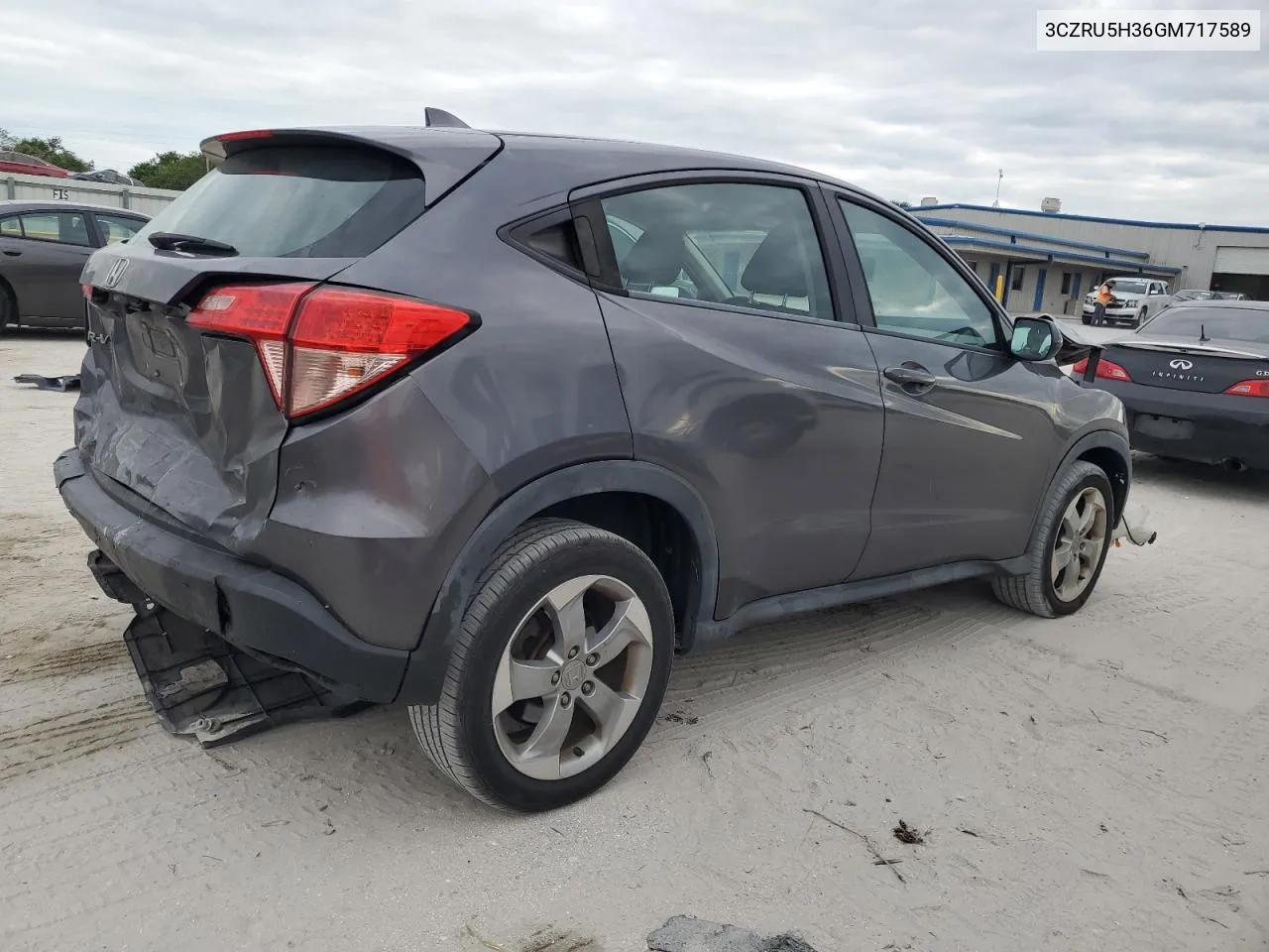 2016 Honda Hr-V Lx VIN: 3CZRU5H36GM717589 Lot: 81365394