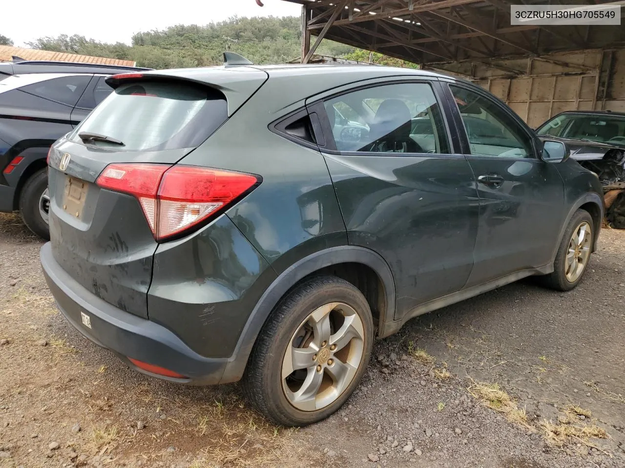 2017 Honda Hr-V Lx VIN: 3CZRU5H30HG705549 Lot: 52594184