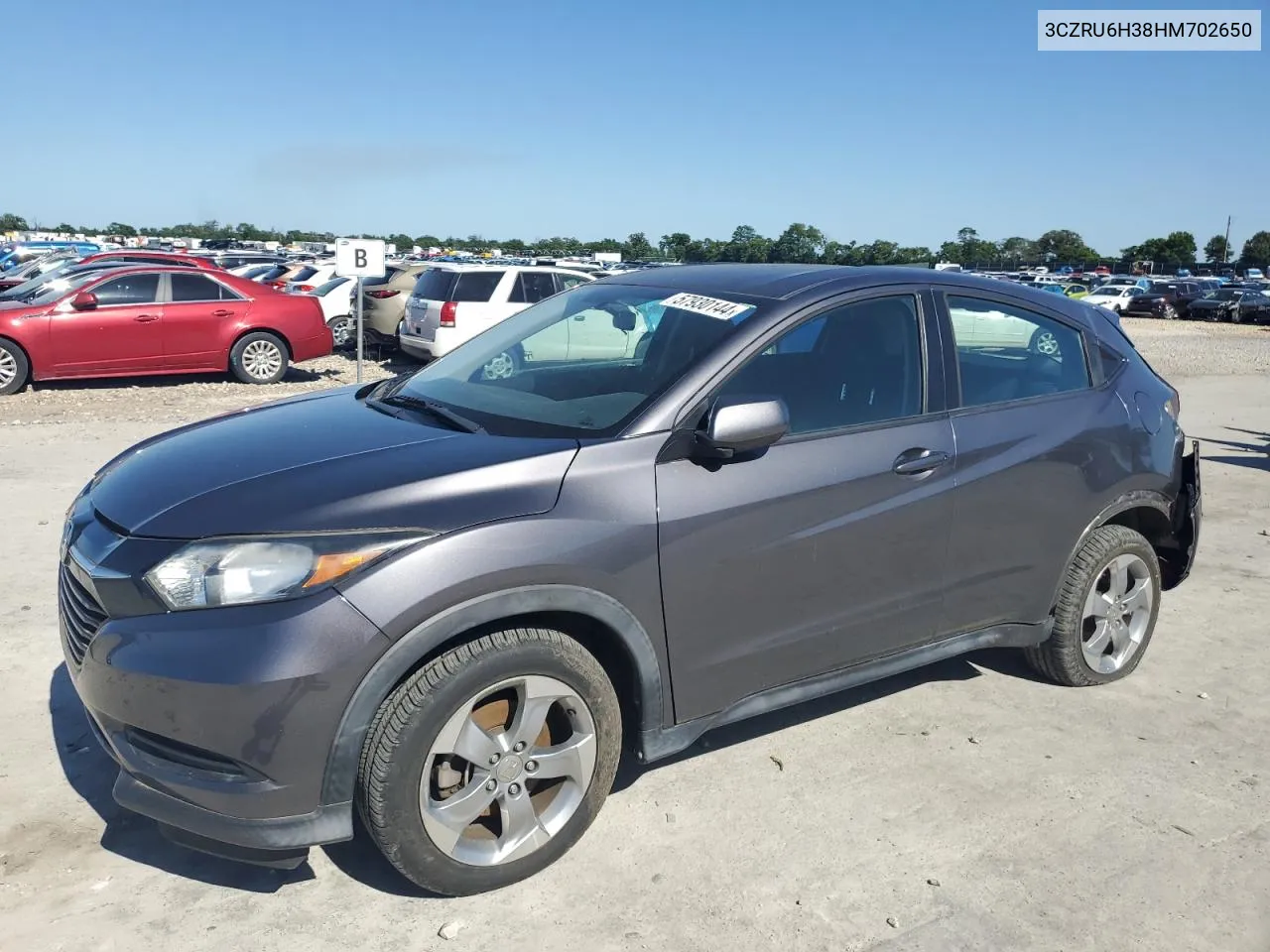 2017 Honda Hr-V Lx VIN: 3CZRU6H38HM702650 Lot: 57930144