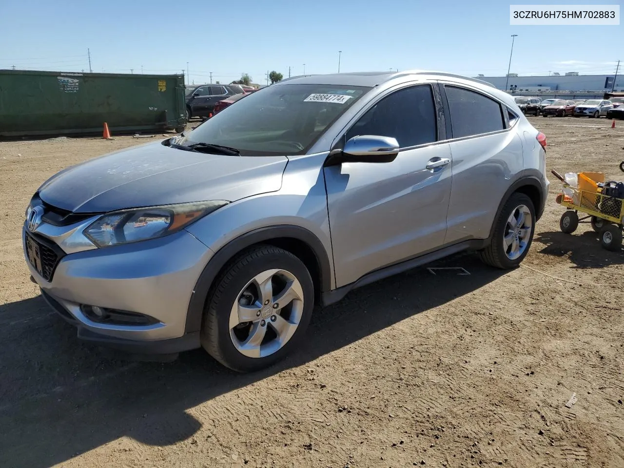 2017 Honda Hr-V Exl VIN: 3CZRU6H75HM702883 Lot: 59884774