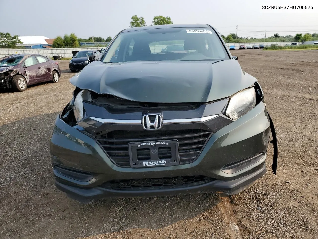 2017 Honda Hr-V Lx VIN: 3CZRU6H37HG700676 Lot: 64455364