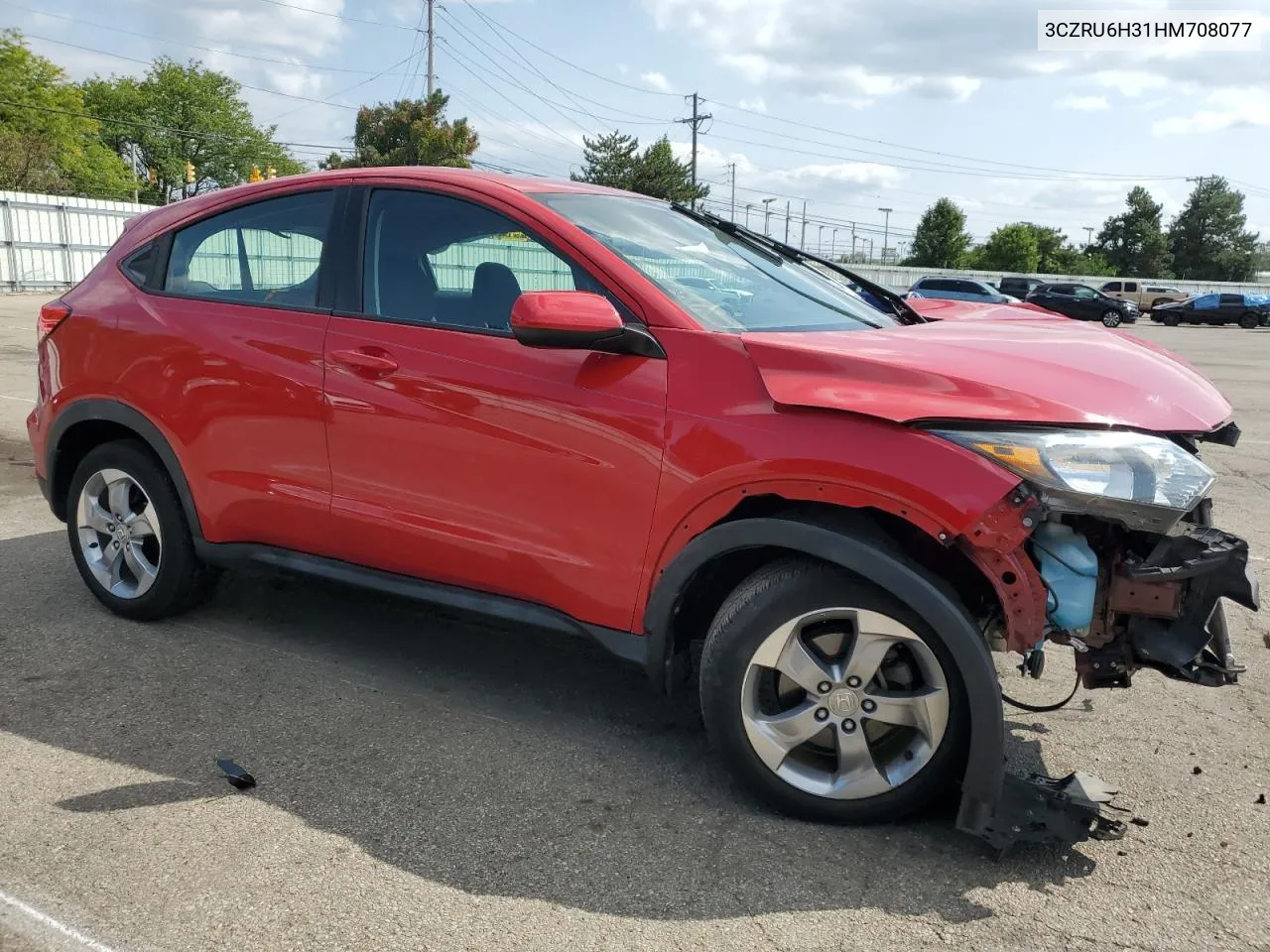 2017 Honda Hr-V Lx VIN: 3CZRU6H31HM708077 Lot: 68207414