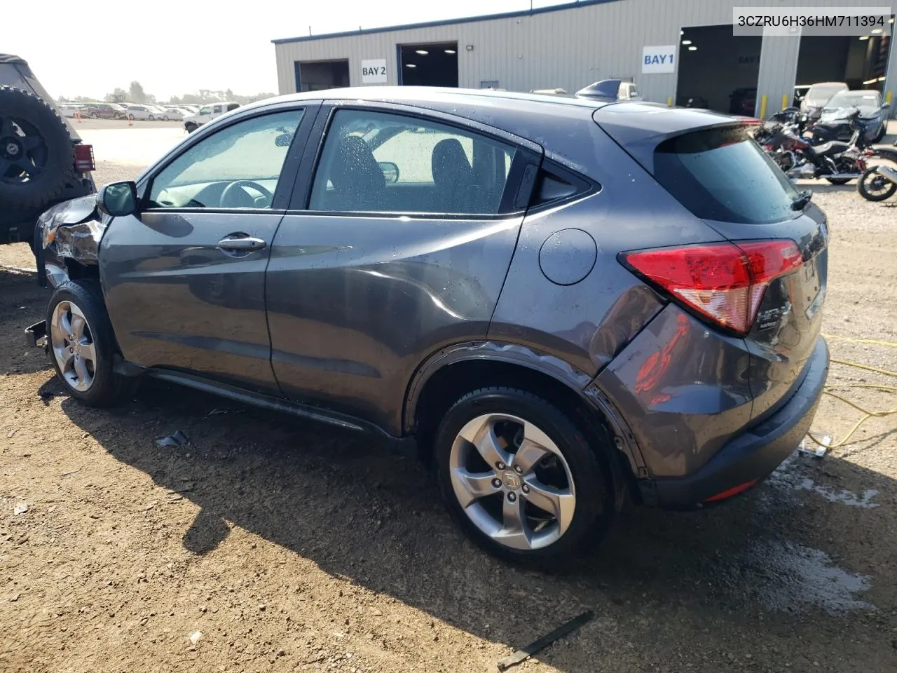 2017 Honda Hr-V Lx VIN: 3CZRU6H36HM711394 Lot: 68727904