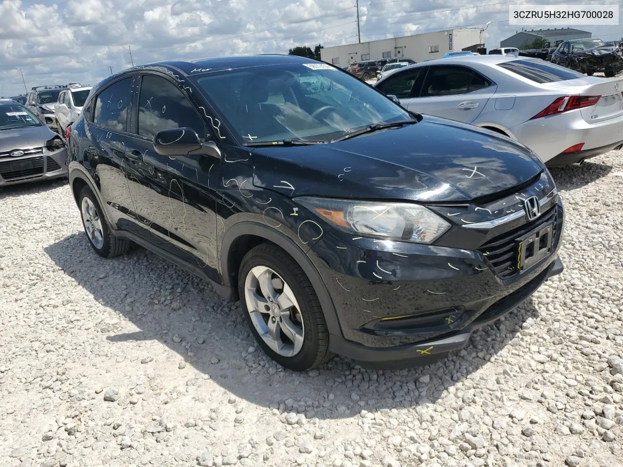 2017 Honda Hr-V Lx VIN: 3CZRU5H32HG700028 Lot: 69072434