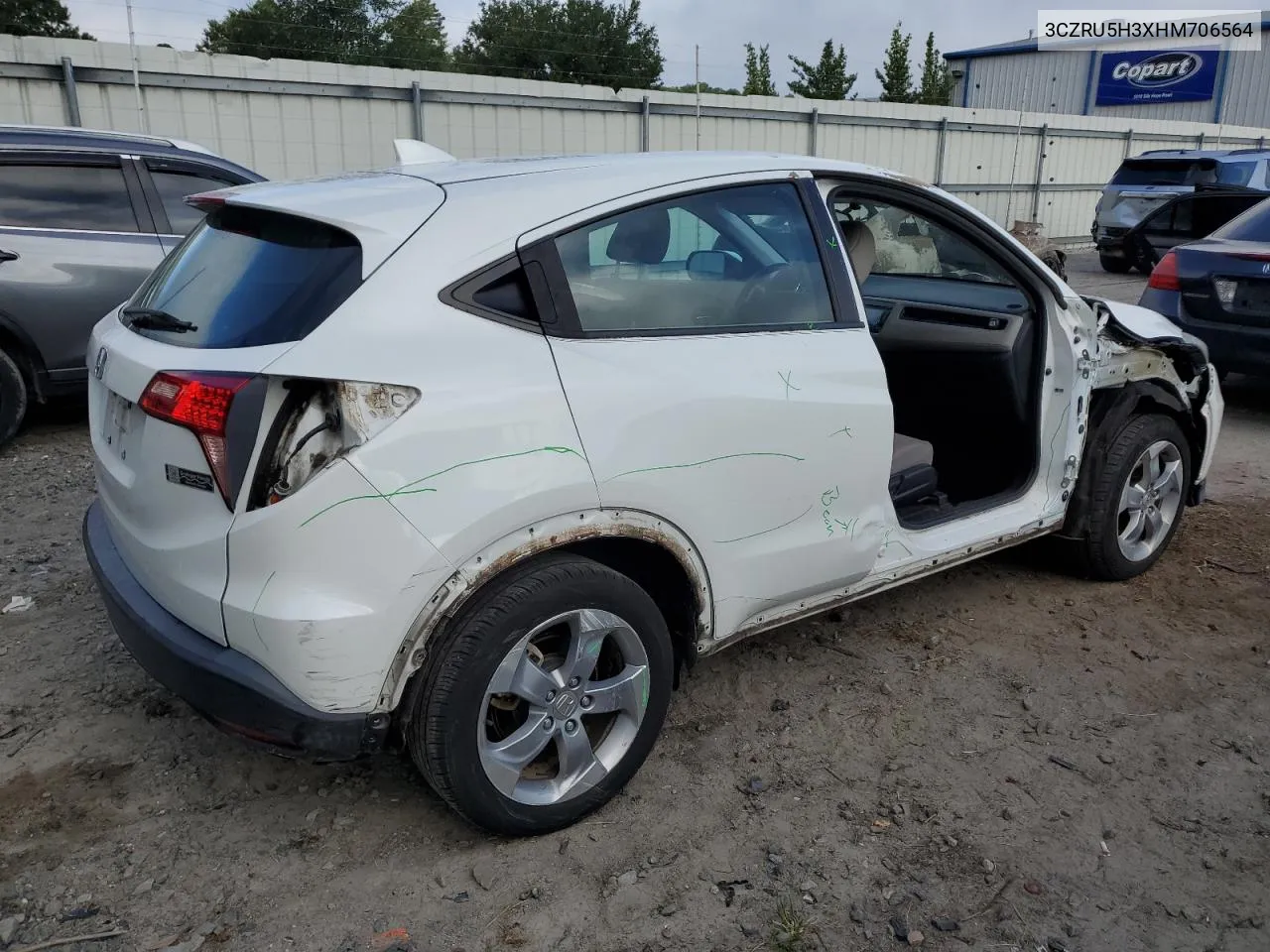 3CZRU5H3XHM706564 2017 Honda Hr-V Lx