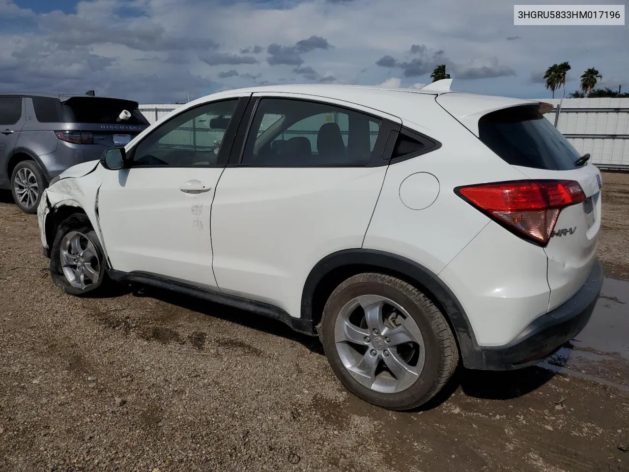 2017 Honda Hr-V VIN: 3HGRU5833HM017196 Lot: 69098834