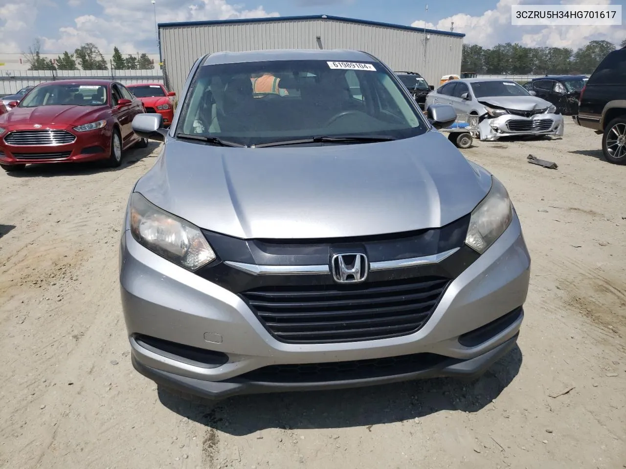 3CZRU5H34HG701617 2017 Honda Hr-V Lx