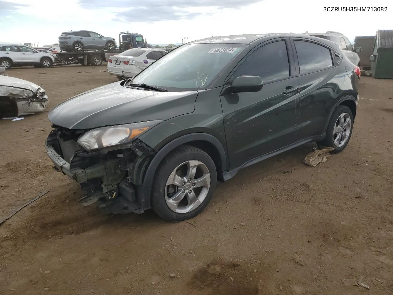 2017 Honda Hr-V Lx VIN: 3CZRU5H35HM713082 Lot: 69835834