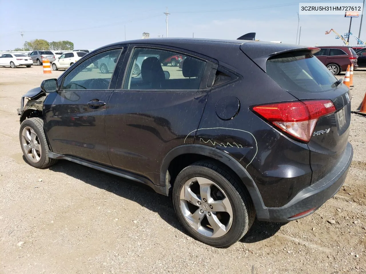 2017 Honda Hr-V Lx VIN: 3CZRU5H31HM727612 Lot: 70316884