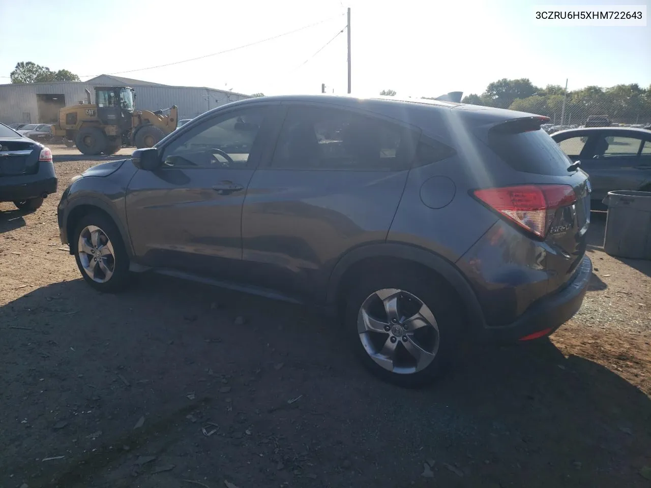 3CZRU6H5XHM722643 2017 Honda Hr-V Ex