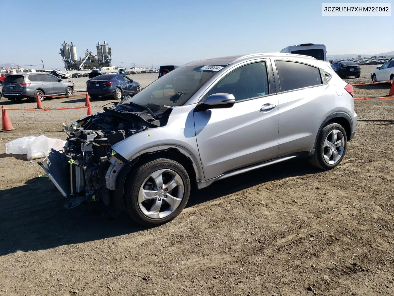 2017 Honda Hr-V Exl VIN: 3CZRU5H7XHM726042 Lot: 71306434