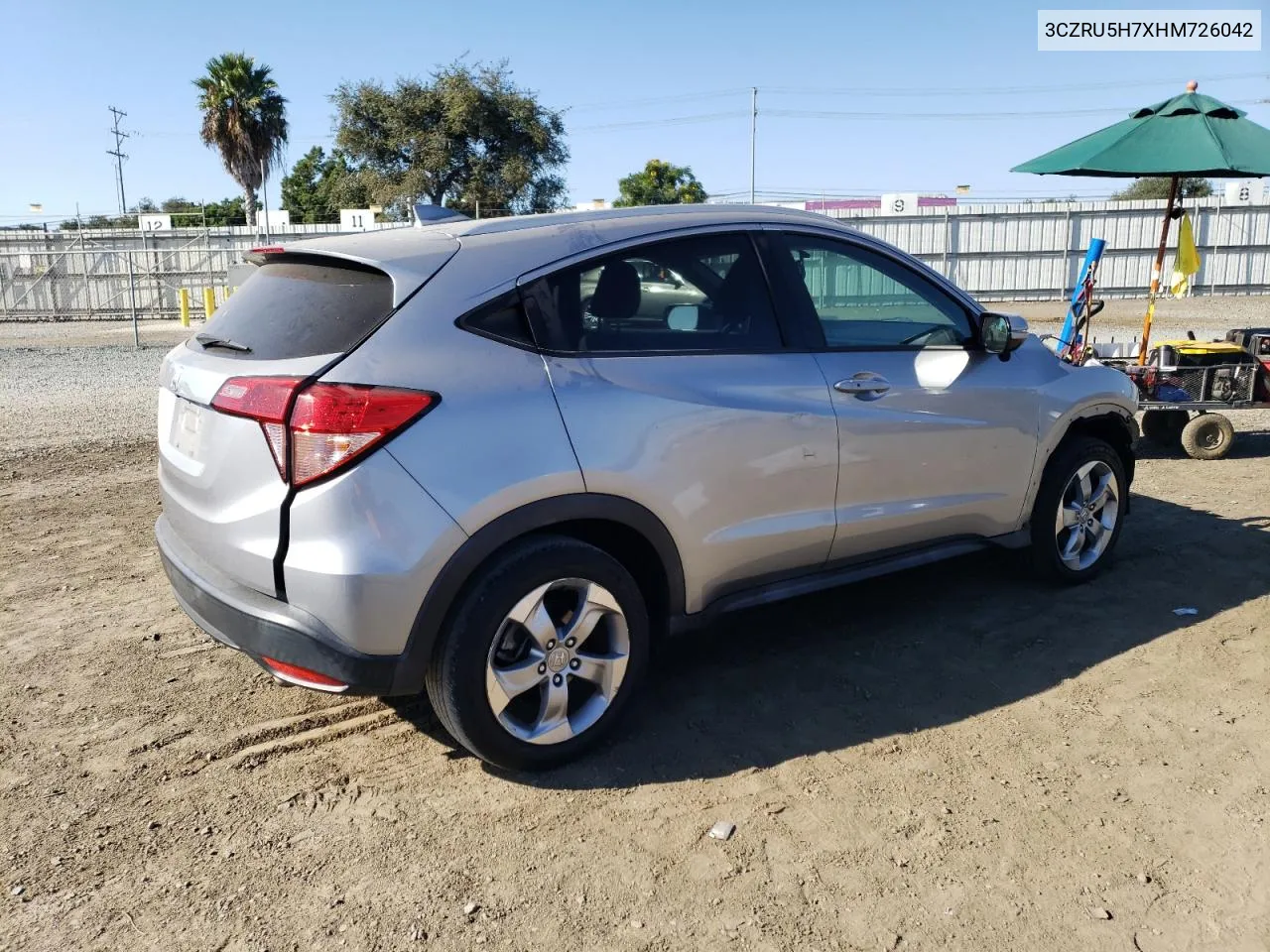 2017 Honda Hr-V Exl VIN: 3CZRU5H7XHM726042 Lot: 71306434