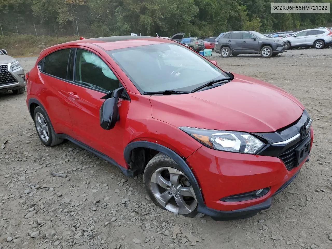 2017 Honda Hr-V Ex VIN: 3CZRU6H56HM721022 Lot: 71936964