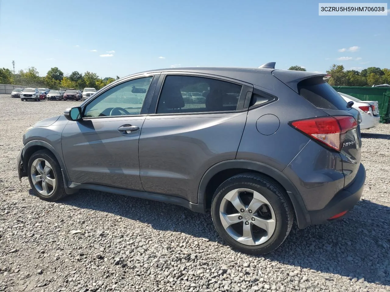 3CZRU5H59HM706038 2017 Honda Hr-V Ex