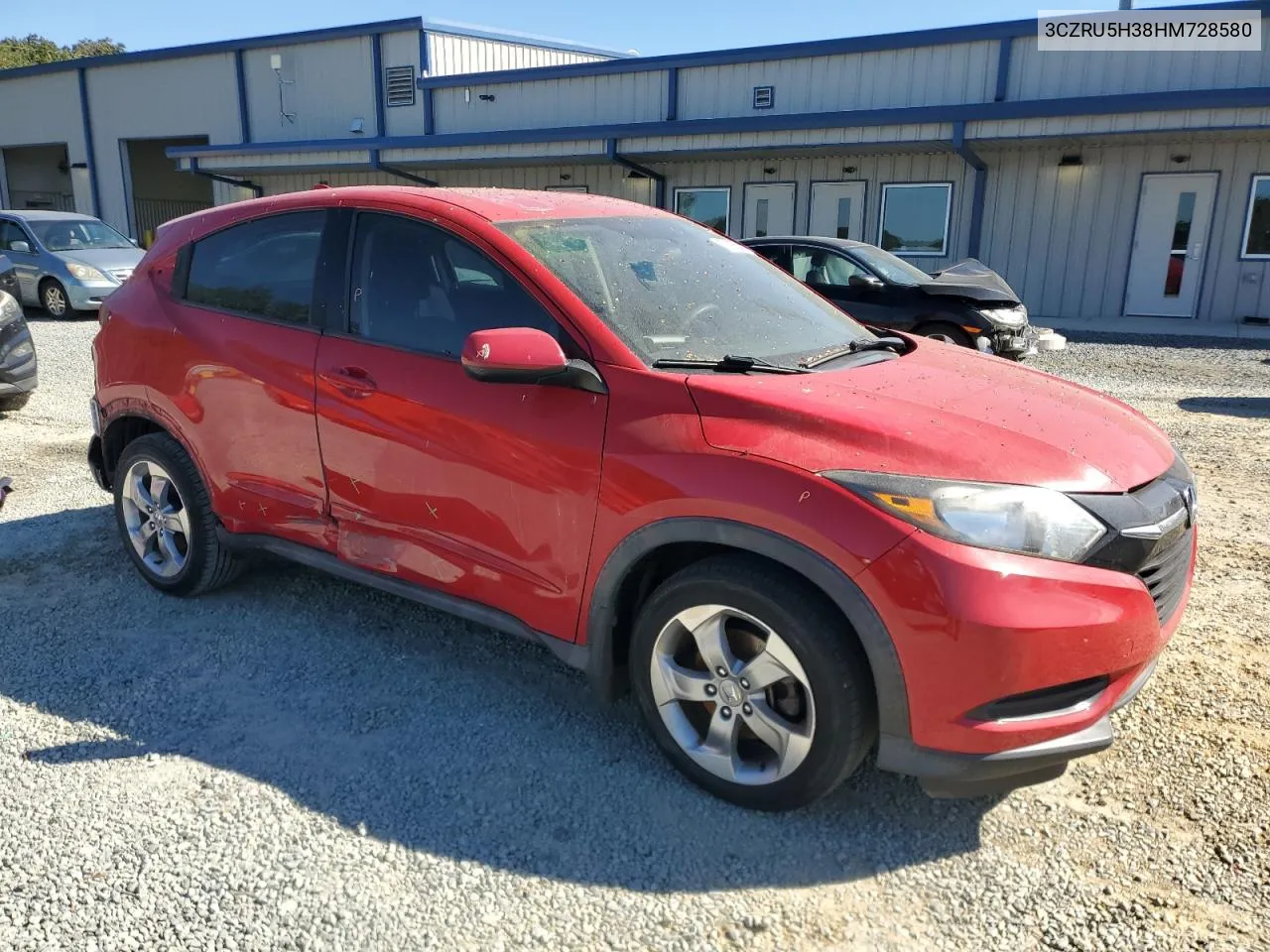 2017 Honda Hr-V Lx VIN: 3CZRU5H38HM728580 Lot: 73295344