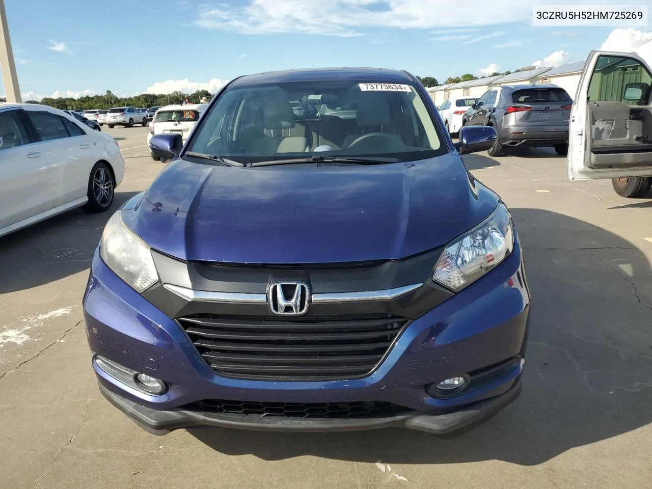 2017 Honda Hr-V Ex VIN: 3CZRU5H52HM725269 Lot: 73773634