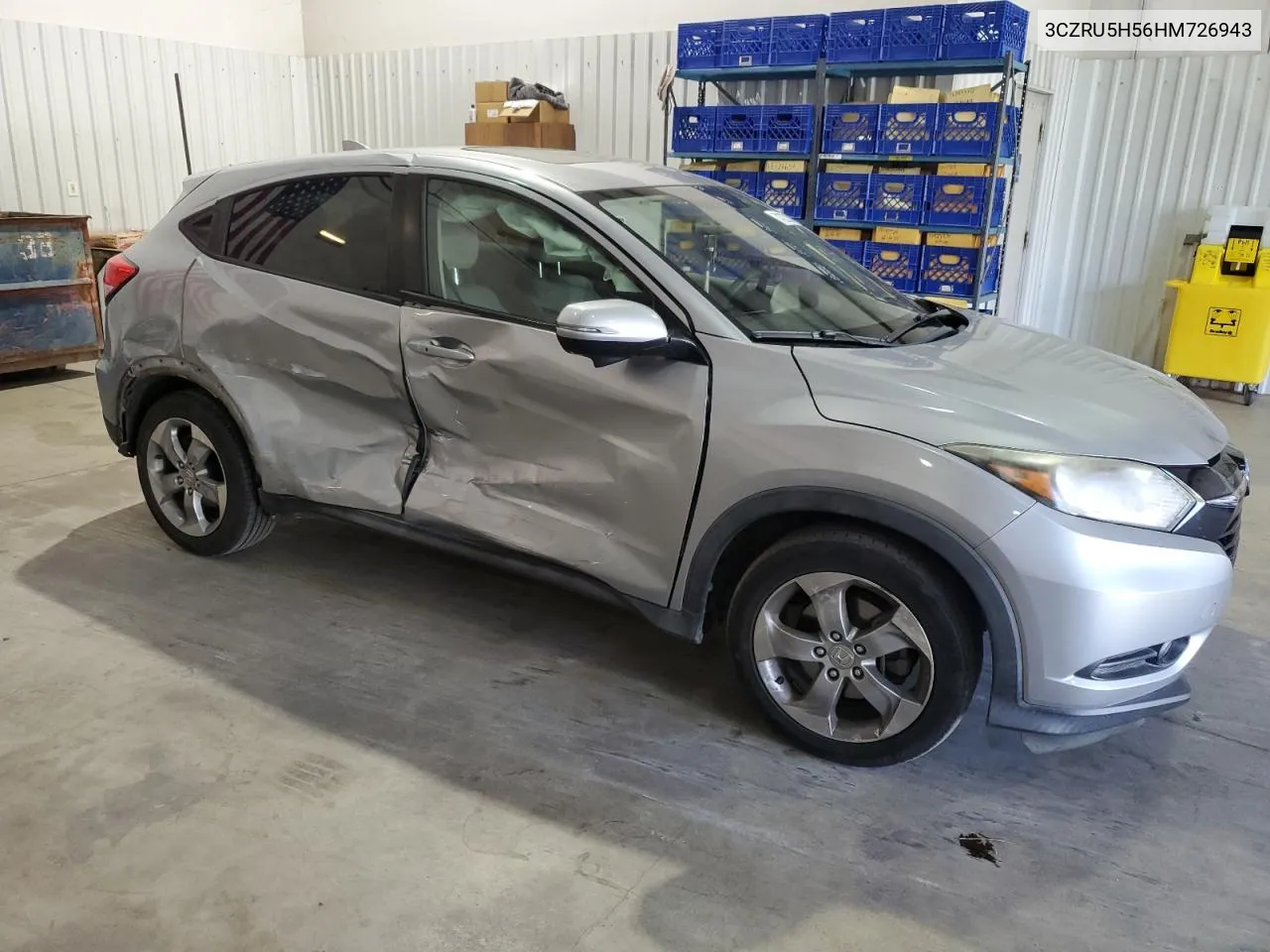 2017 Honda Hr-V Ex VIN: 3CZRU5H56HM726943 Lot: 74327214