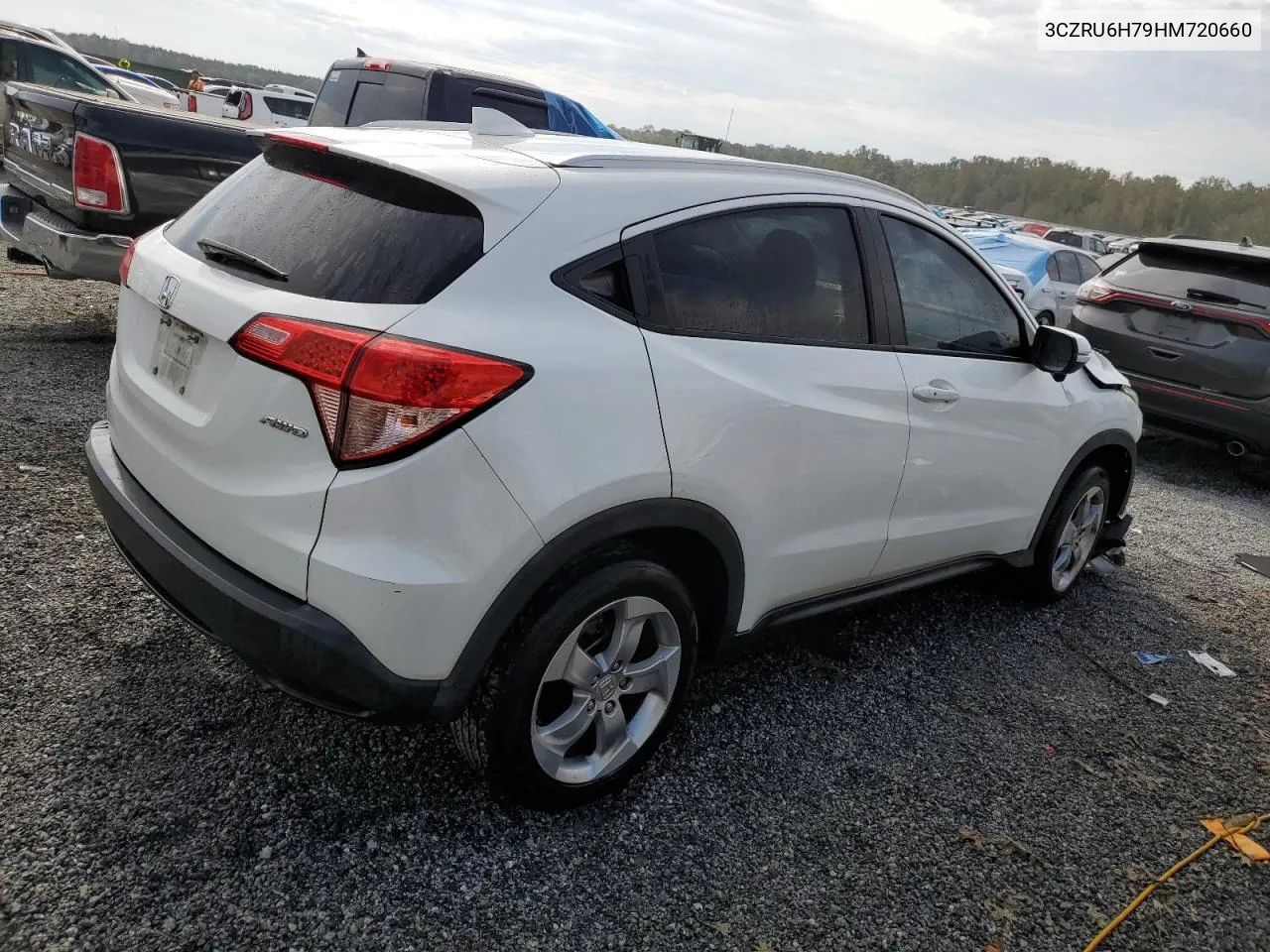 2017 Honda Hr-V Exl VIN: 3CZRU6H79HM720660 Lot: 75440034