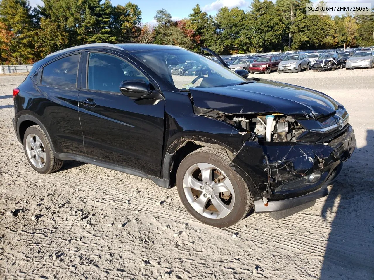 2017 Honda Hr-V Exl VIN: 3CZRU6H72HM726056 Lot: 75737234