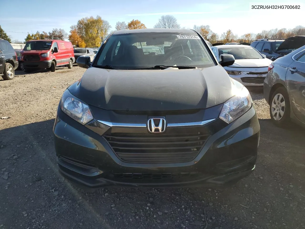 2017 Honda Hr-V Lx VIN: 3CZRU6H32HG700682 Lot: 76712314