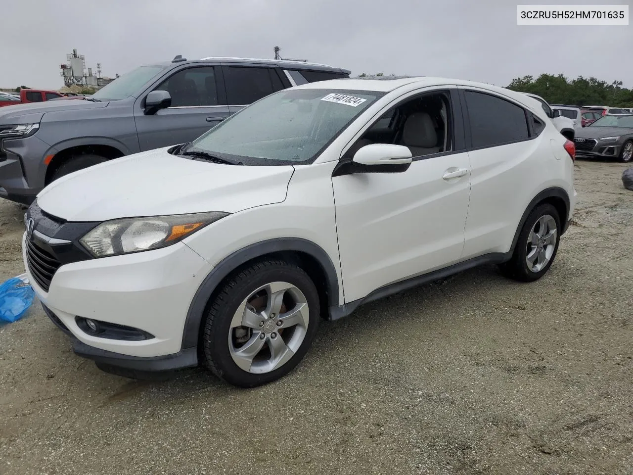 2017 Honda Hr-V Ex VIN: 3CZRU5H52HM701635 Lot: 76847254