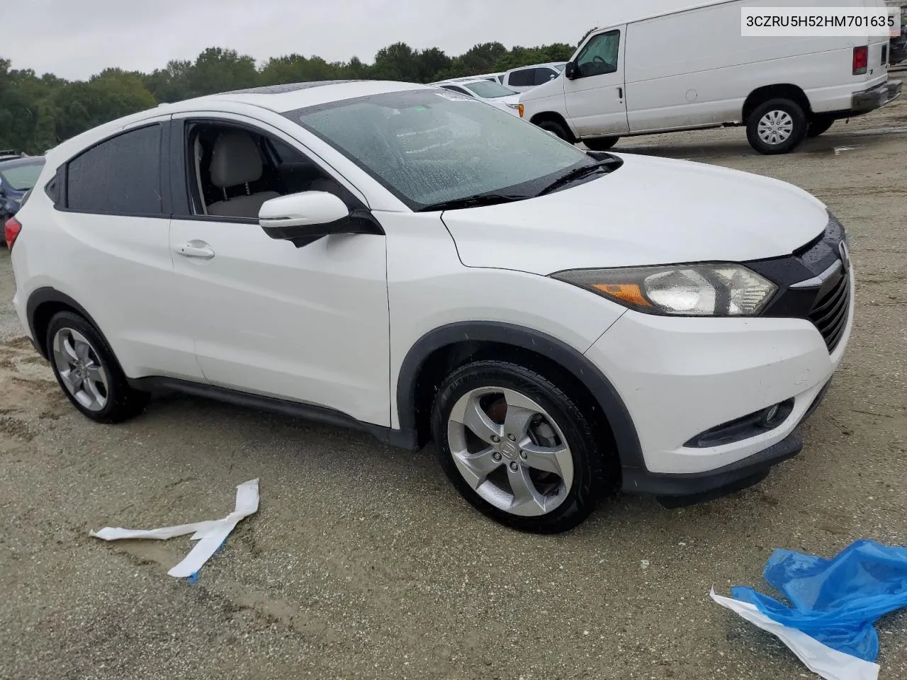 2017 Honda Hr-V Ex VIN: 3CZRU5H52HM701635 Lot: 76847254