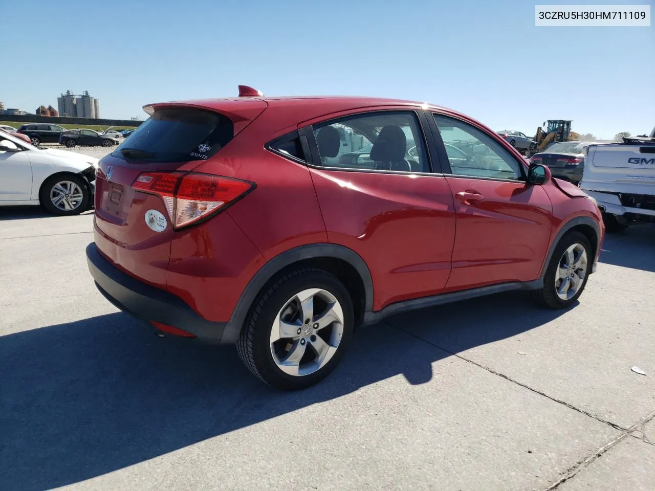 2017 Honda Hr-V Lx VIN: 3CZRU5H30HM711109 Lot: 76881824