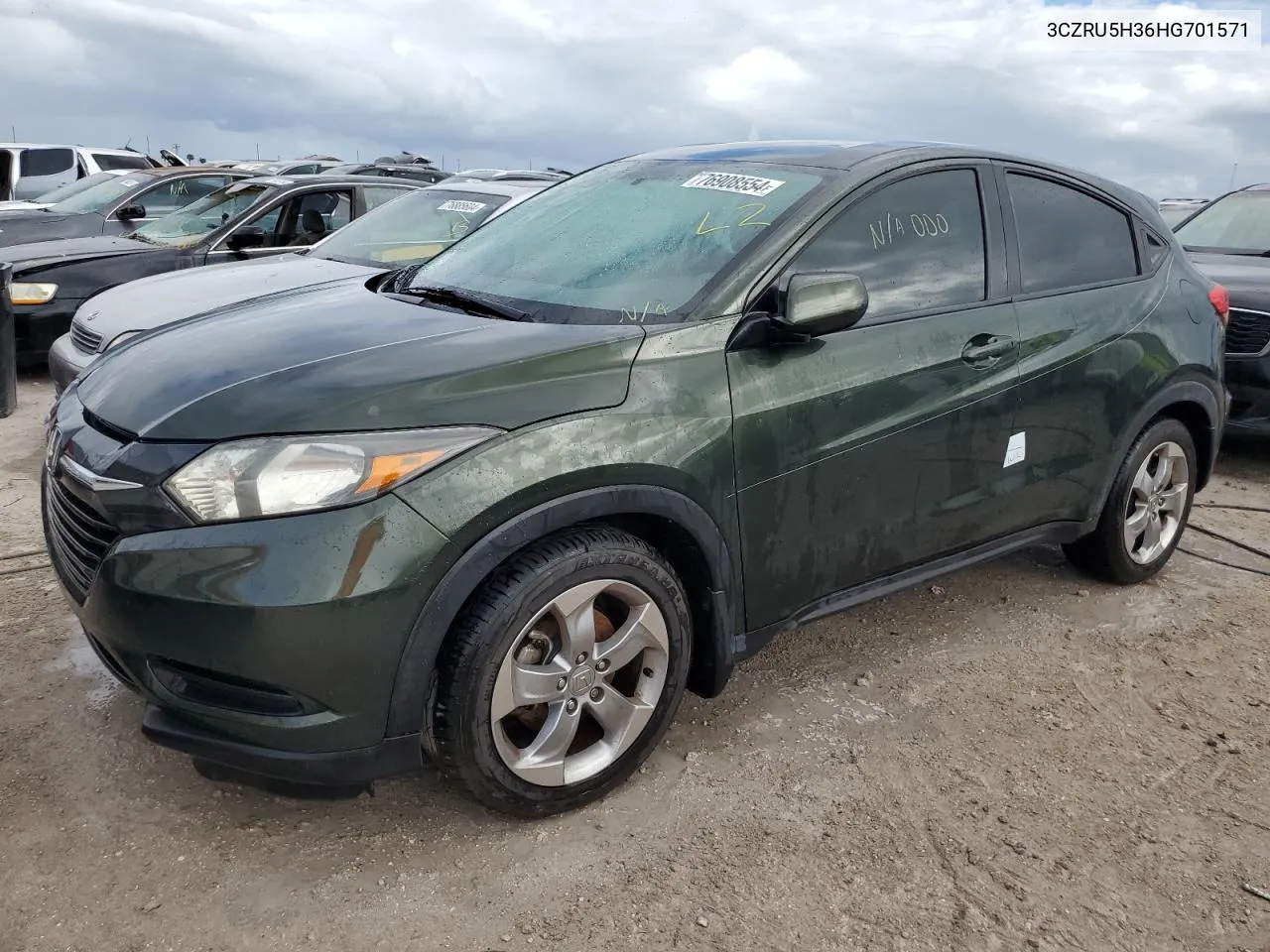 2017 Honda Hr-V Lx VIN: 3CZRU5H36HG701571 Lot: 76908554