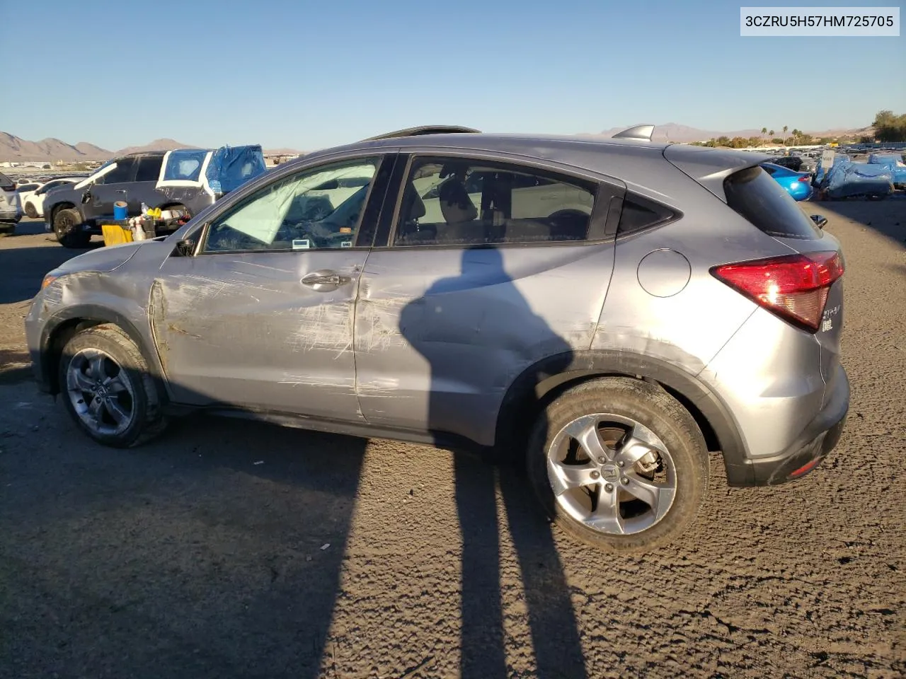 2017 Honda Hr-V Ex VIN: 3CZRU5H57HM725705 Lot: 77284284