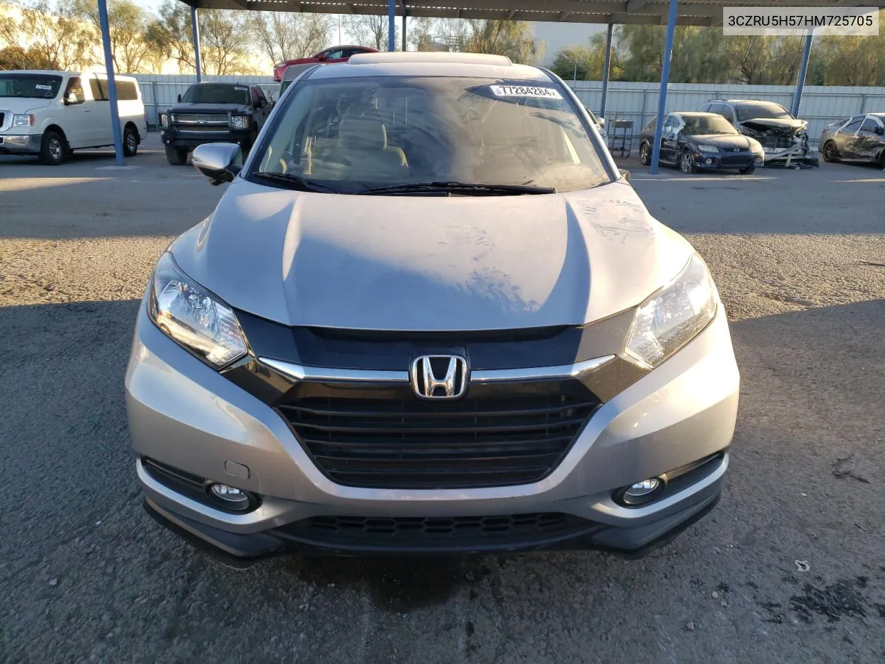 2017 Honda Hr-V Ex VIN: 3CZRU5H57HM725705 Lot: 77284284