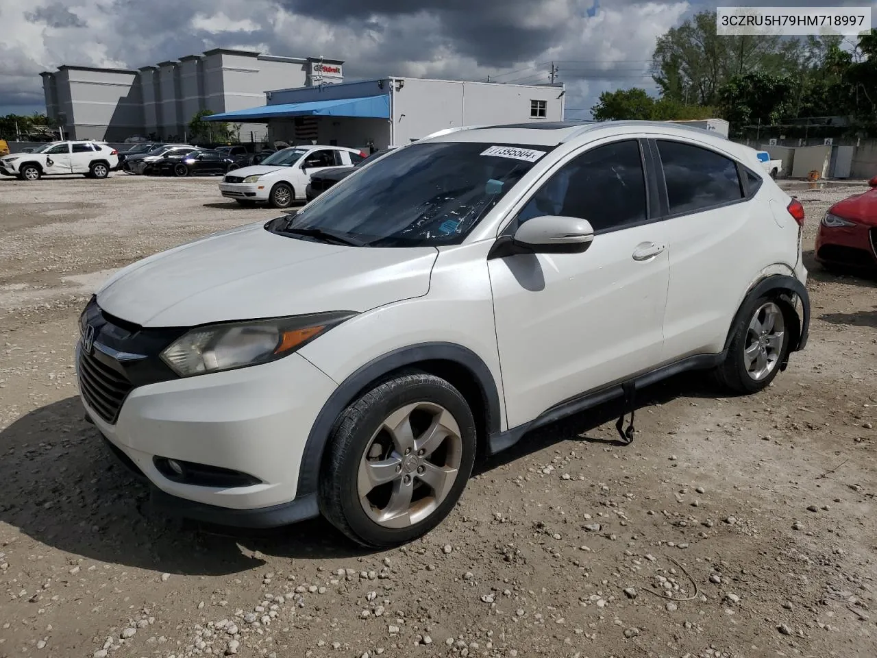 2017 Honda Hr-V Exl VIN: 3CZRU5H79HM718997 Lot: 77395504