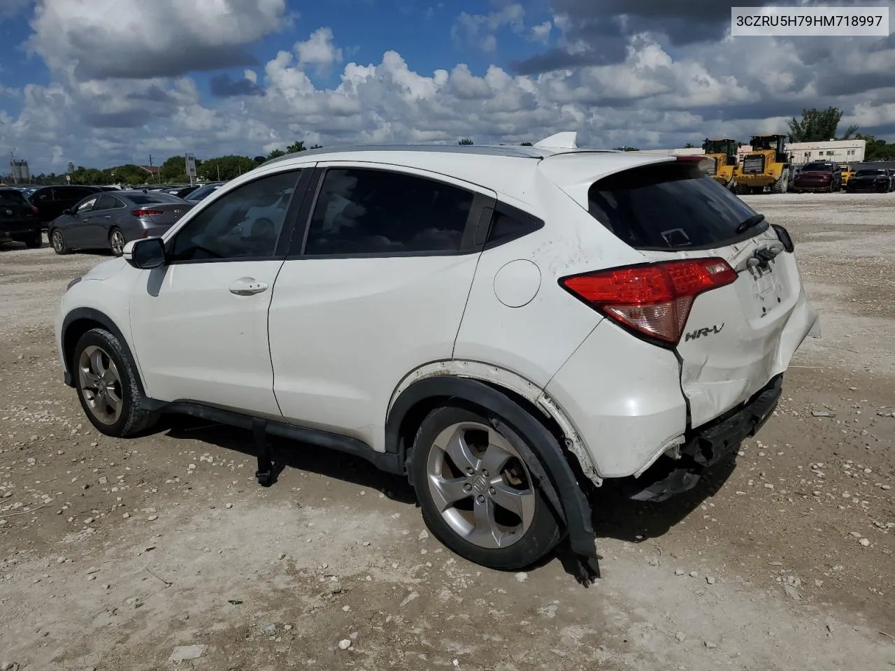 2017 Honda Hr-V Exl VIN: 3CZRU5H79HM718997 Lot: 77395504